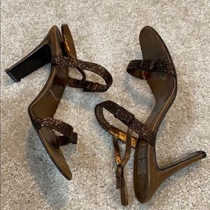 ‼️Nancy Geist NYC Brown Sequin Heels
